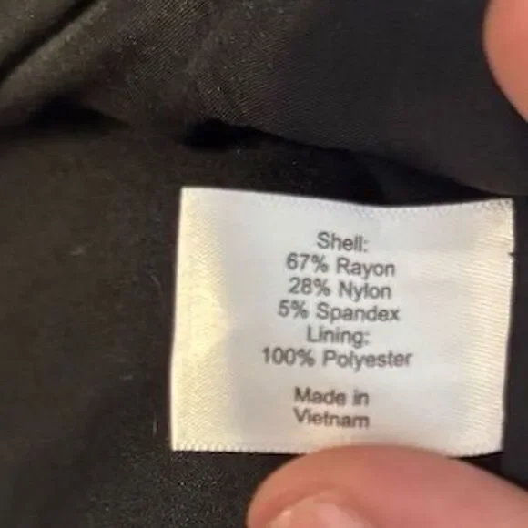 Lane Bryant Women's Blazer Jacket Size 22 Black Double-Breasted look nautical - Picture 3 of 9